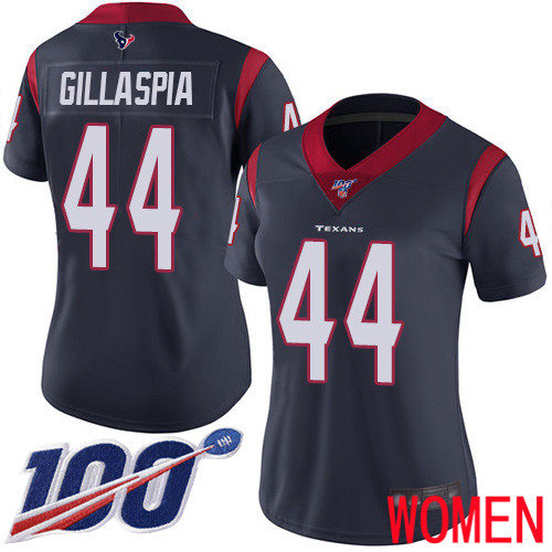 Houston Texans Limited Navy Blue Women Cullen Gillaspia Home Jersey NFL Football 44 100th Season Vapor Untouchable